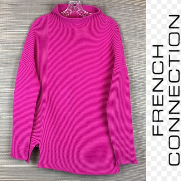 french connection hot pink sweater